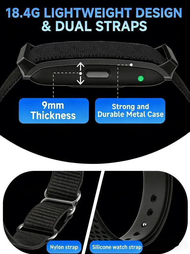 Alt view image 3 of 7 - Smart Bracelet for Men Women, Health Activity Fitness Trackers, 24/7 Continuous Blood Pressure/Heart Rate Monitor, 24H Sleep Tracker,170+ Sports Modes Fitness Tracker, Smart Band with Free APP 2 Bands