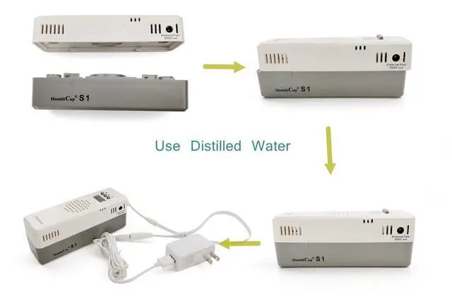 Alt view image 3 of 6 - 2® S1 Electronic Cigar Humidifier, Small Size for 40-150 Count Desktop Humidor, 40% to 90% Setting Range, Stable Humidty Control