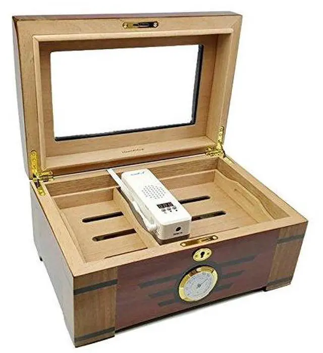 Alt view image 5 of 6 - 2® S1 Electronic Cigar Humidifier, Small Size for 40-150 Count Desktop Humidor, 40% to 90% Setting Range, Stable Humidty Control