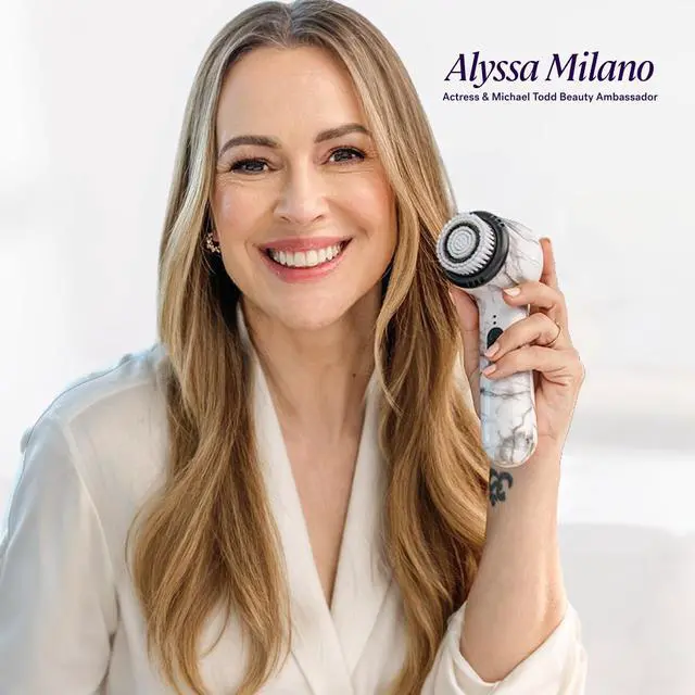 Alt view image 2 of 7 - Beauty Soniclear Allure 2026 Readers Choice Winner Sonic (no Rotating) Facial Cleansing + Exfoliation Brush for Men/Women, Antimicrobial Protected Bristles, 4 speeds, Serum Infusion Head
