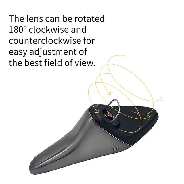 Alt view image 2 of 7 - CVBS Signals Blind spot Camera Car Side View Camera IP68 Waterproof 120 Degree Wide Angle Side View Mirror kit Dark Grey