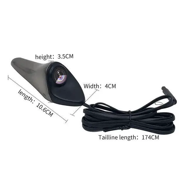 Alt view image 7 of 7 - CVBS Signals Blind spot Camera Car Side View Camera IP68 Waterproof 120 Degree Wide Angle Side View Mirror kit Dark Grey