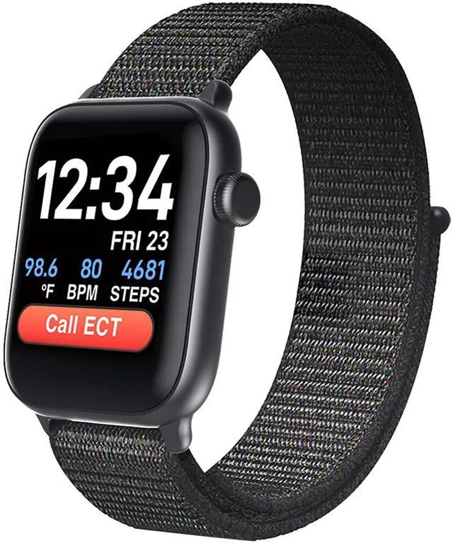 Main image of Bluetooth Comfortable Health Monitoring Smartwatch for Seniors Heart Rate, Body Temperature, Blood Oxygen, Activity Tracking, Medication Reminder, SOS Emergency PERS, Gift
