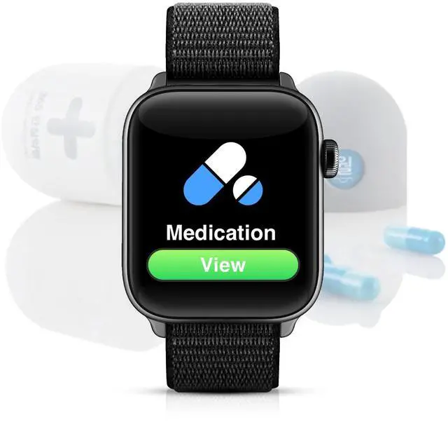 Alt view image 2 of 7 - Bluetooth Comfortable Health Monitoring Smartwatch for Seniors Heart Rate, Body Temperature, Blood Oxygen, Activity Tracking, Medication Reminder, SOS Emergency PERS, Gift
