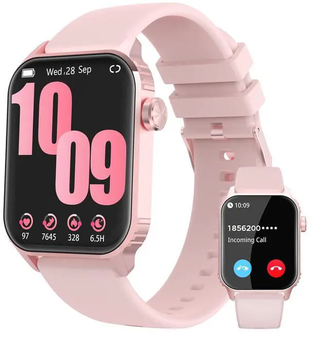 Main image of Smart Watches for Women Men, 120 Sports Modes Smartwatch with 1.83 inches HD Display, Heart Rate/Sleep Monitor, IP67 Waterproof, Bluetooth Call & Music Control for iPhone/Android (Pink)
