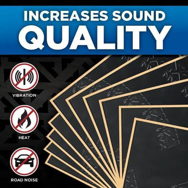 Alt view image 2 of 7 - Stealth Black SDBBP40 90 mil Thick 36 sqft. Car Sound Damping Mat, Butyl Automotive Sound Deadener, Audio Noise Vibration Insulation and Dampening (Nine 18 x 32 Sheets) - Bulk Pack