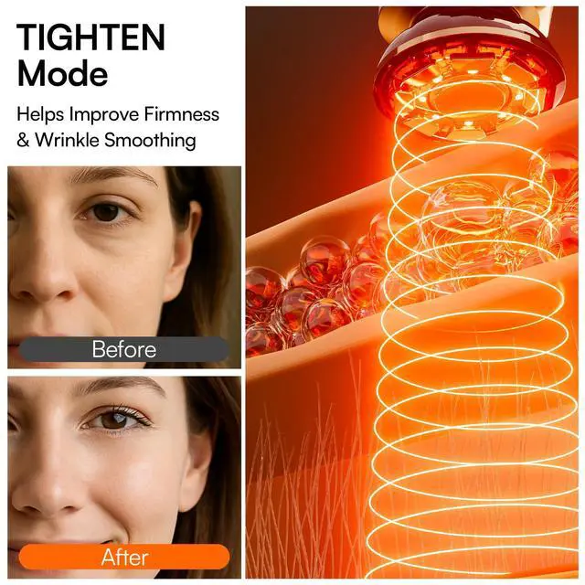 Alt view image 6 of 7 - 3-in-1 Red Light Therapy for Face and Neck Beauty Device for Puffiness & Skin Firming Skincare Tool (White)
