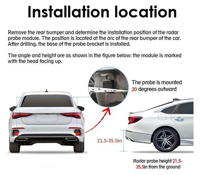 Alt view image 6 of 7 - Blind Spot Monitoring System, 24GHz Millimeter Wave Radar Universal Car Blind Spot Detection System, Reversing Radar Parking System