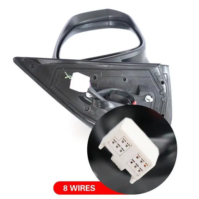 Alt view image 4 of 6 - Right Passenger Side Mirror replacement for TOYOTA Tacoma 2016-2023 Accessories 8 pins Heated Turn Signals Light Power Adjusted Glass With Blind Spot Monitoring(BSM) TO1321350, 8791004240 RH