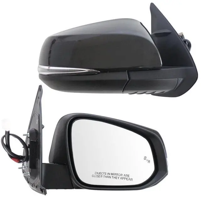 Alt view image 6 of 6 - Right Passenger Side Mirror replacement for TOYOTA Tacoma 2016-2023 Accessories 8 pins Heated Turn Signals Light Power Adjusted Glass With Blind Spot Monitoring(BSM) TO1321350, 8791004240 RH