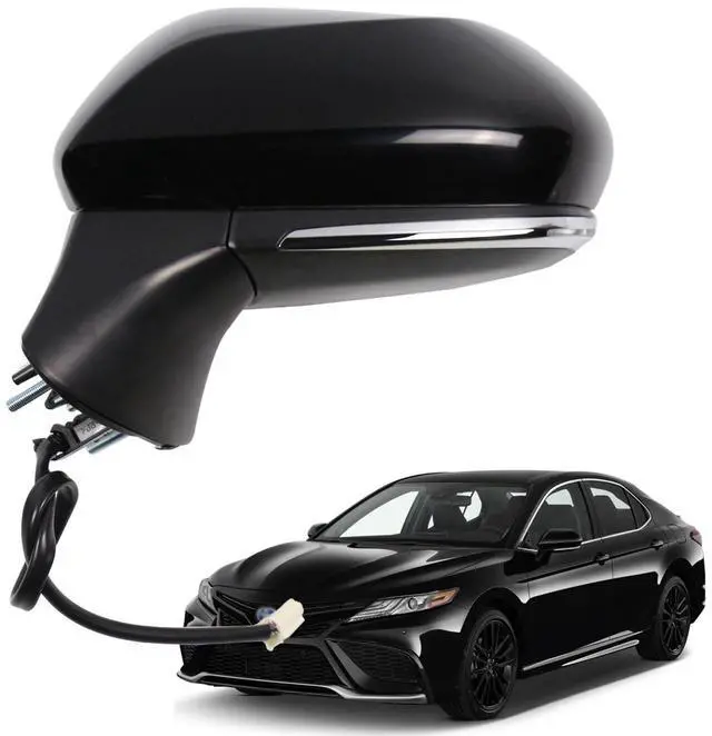 Main image of for Toyota Camry Side Mirror Assembly Driver Side 2018 2019 2020 2021 2022 2023 2024 | Power | Heated | Turn Signal | Blind Spot Monitoring (POWER+LAMP+HEAT+BSM, Driver Side(LH))