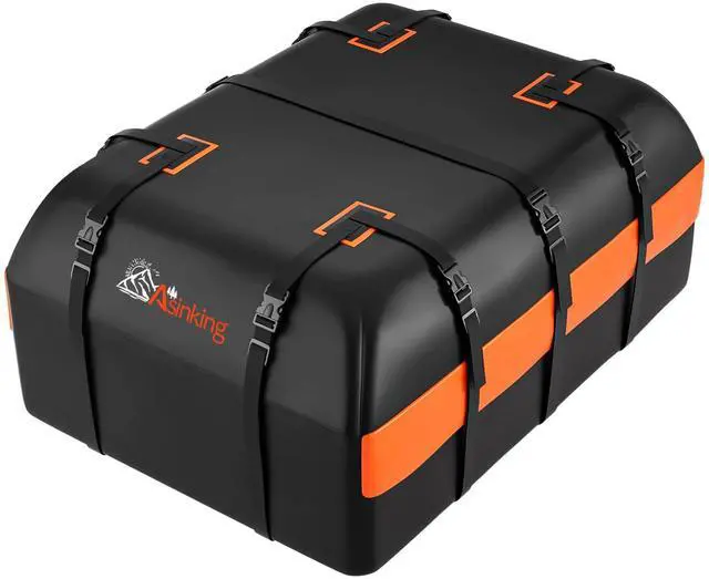 Main image of Car Rooftop Cargo Carrier Bag, 21 Cubic Feet 100% Waterproof Heavy Duty 840D Car Roof Bag for All Vehicle with/Without Racks - Anti-Slip Mat, 6 Door Hooks, Storage Bags, 2 Extra Straps, Luggage Lock