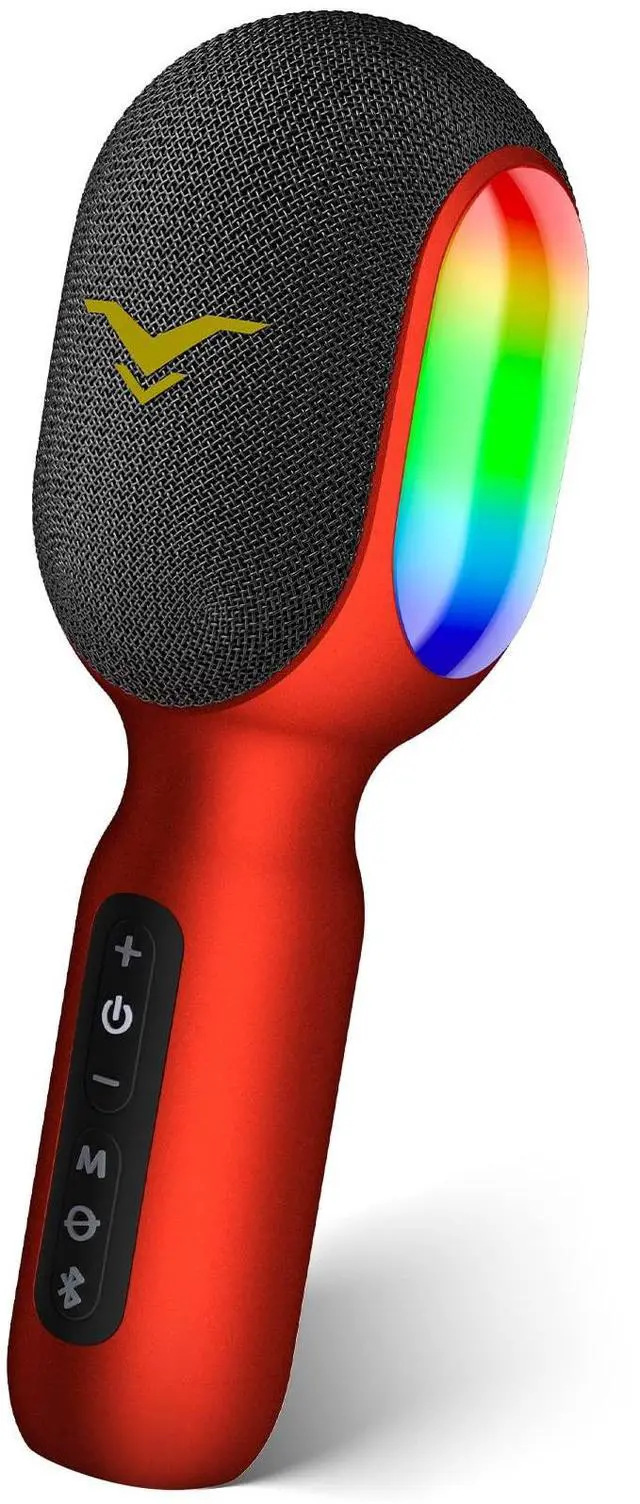 Main image of Wireless Bluetooth Karaoke Microphone, 5-in-1 Portable Handheld Mic Speaker with Dynamic RGB Lights, Mini Karaoke Machine for Car Travel Home Party, Music Recording, Duet Singing, Gift for Kids Adults