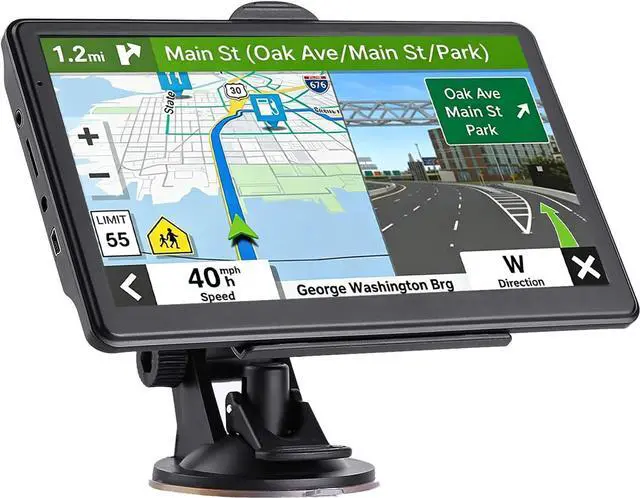 Main image of 7 Inch GPS Navigator for Car Truck RV, Voice Guidance, Speed Alerts, Custom Routing, HD Touchscreen, 2026 Latest Map with Free Lifetime Updates