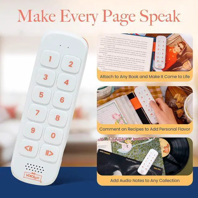 Alt view image 4 of 7 - Play, 10 Hour Capacity Screen-Free Voice Recorder, Playback Tool, Portable Electronic Story Player with Speaker, Clip & Strap, Add Voice to Journals, Albums and Keepsakes