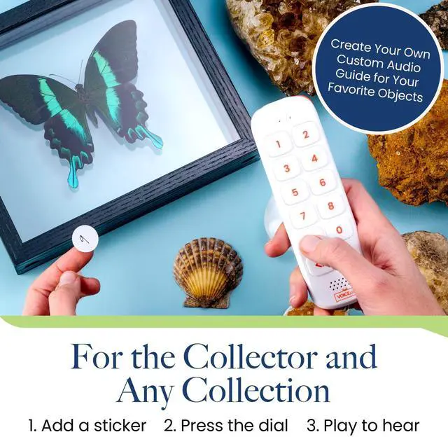 Alt view image 7 of 7 - Play, 10 Hour Capacity Screen-Free Voice Recorder, Playback Tool, Portable Electronic Story Player with Speaker, Clip & Strap, Add Voice to Journals, Albums and Keepsakes