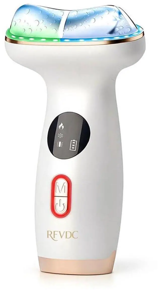 Main image of Cold Heated Electric Gua Sha, Facial Neck Lymphatic Drainage Sculpting Tool, Cooling Depuffing Wand for Puffy Face Eyes, 7-in-1 LED Red Light Face Massager for Lifting, Contouring, Firming