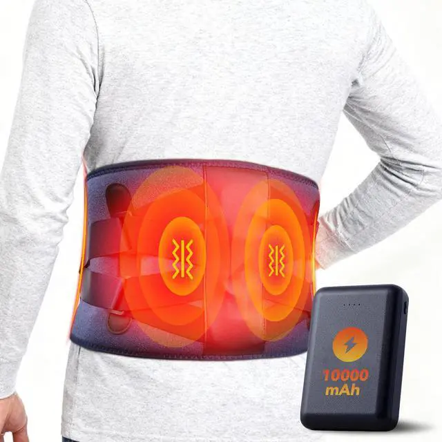 Main image of 10000mAh Cordless Heating Pad for Back Pain Relief, Rechargeable Wearable Back Massager with 3 Heat, 5 Vibration & Timer, Portable Heating Pad for Daily Comfort Anywhere, Gifts for Women Men Mom Dad
