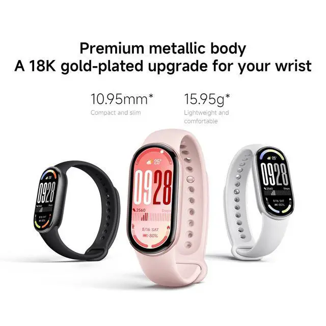 Alt view image 2 of 7 - Mi Smart Watch Band 10, 5ATM Waterproof Fitness Step Tracker Sports Digital Smart Watch Health Band for Men Women, 1.72" AMOLED Display, 150+ Sports Modes 24/7 Sleep Monitor (Black)
