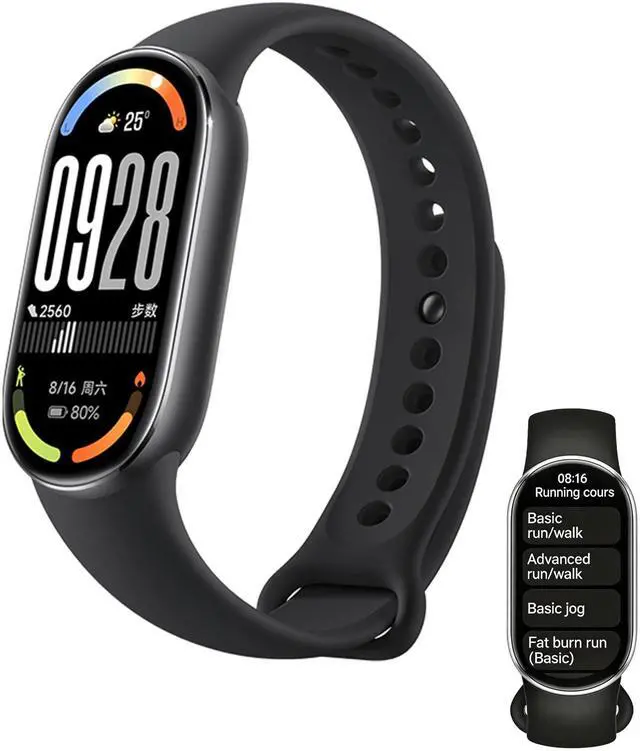 Main image of Mi Smart Watch Band 10, 5ATM Waterproof Fitness Step Tracker Sports Digital Smart Watch Health Band for Men Women, 1.72" AMOLED Display, 150+ Sports Modes 24/7 Sleep Monitor (Black)