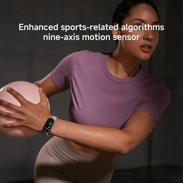 Alt view image 6 of 7 - Mi Smart Watch Band 10, 5ATM Waterproof Fitness Step Tracker Sports Digital Smart Watch Health Band for Men Women, 1.72" AMOLED Display, 150+ Sports Modes 24/7 Sleep Monitor (Black)