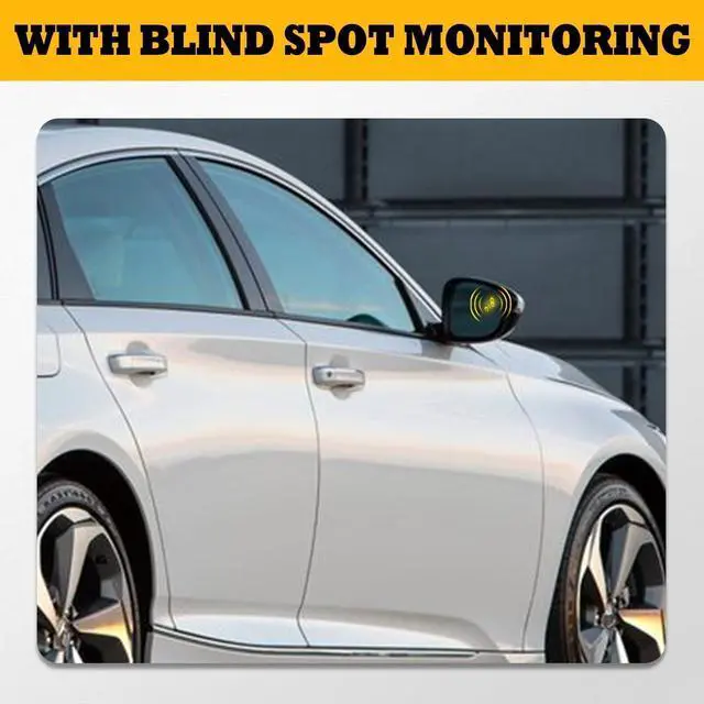 Alt view image 4 of 7 - Right Passenger Side Mirror Assembly Compatible with Camry 2018-2024 Heated Turn Signal Blind Spot Monitoring Power Glass White 8791006840 (7Pins)