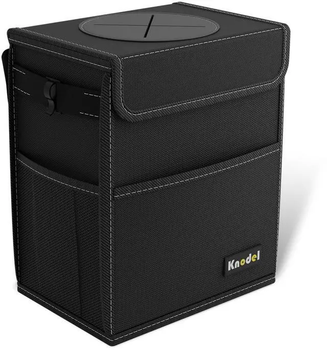 Main image of 2 Gallon Black Leak-Proof Waterproof Car Trash Can with Lid