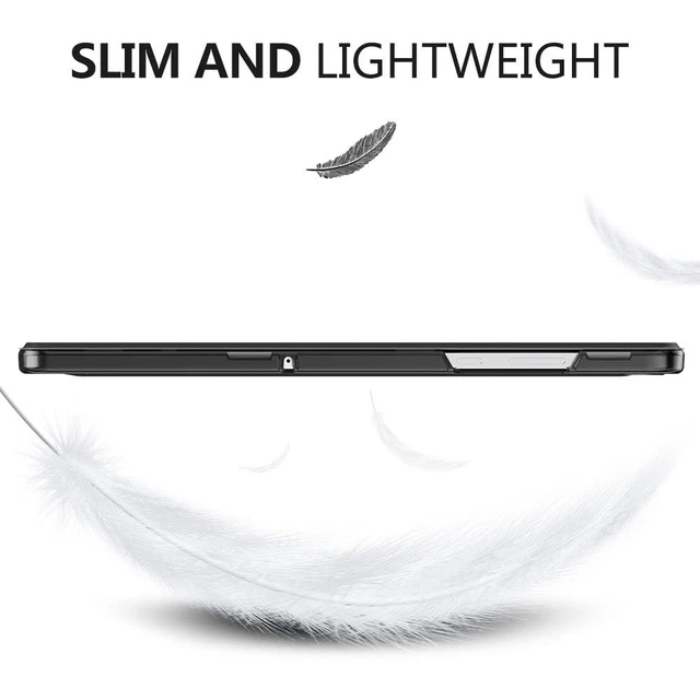 Alt view image 7 of 7 - Slim Case for Samsung Galaxy Tab A11+ Plus/ A9+ Plus 11 Inch, Black | Smart Stand Hard PC Translucent Back Shell Cover for Galaxy Tab A11+/A9+ Tablet, Auto Sleep/Wake, 2 Adjustable Angle