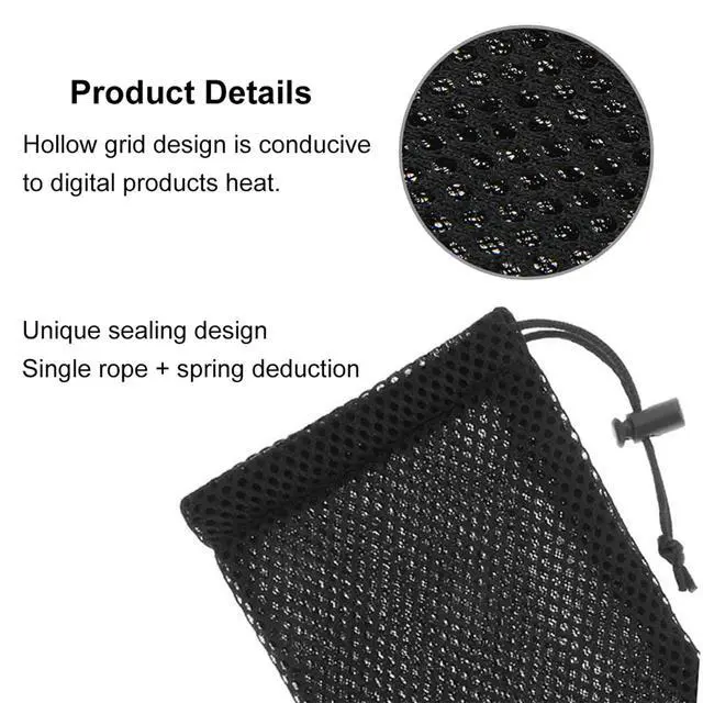 Alt view image 6 of 7 - Pouch Carry Bag, Organizer for Smart Phones/Power Bank/USB Flash Drive/SD Cards and Other Accessories(Black)