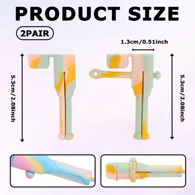 Alt view image 2 of 6 - 4PCS (2 Sets) Charger Cable Protector - Silicone Non-Slip Cord Saver Compatible with Lightning & USB-C Type-C Cables, 2-in-1 Dustproof Organizer and Protection, Multicolor Wire Protector for Home