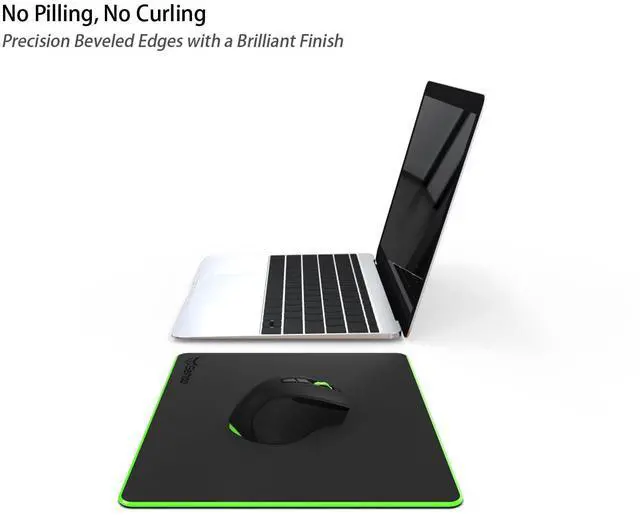 Alt view image 2 of 7 - Plastic Resin Hard Mouse Pad Premium Esports Waterproof Ultra Smooth No Irritating Smell Environment Fast and Accurate Control for Office and Gaming Laptop
