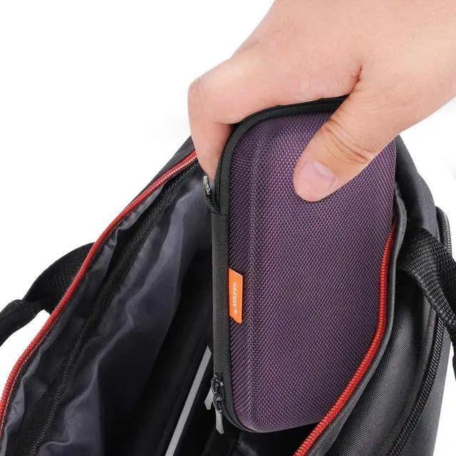 Alt view image 6 of 7 - Hard EVA Carrying Case - GLCON Protective Electronic EVA Storage Case for Power Bank, Charger, Earbuds, Cell Phone, Battery - Portable Small Travel Bag with Mesh Inner Pocket + Zipper Enclosure