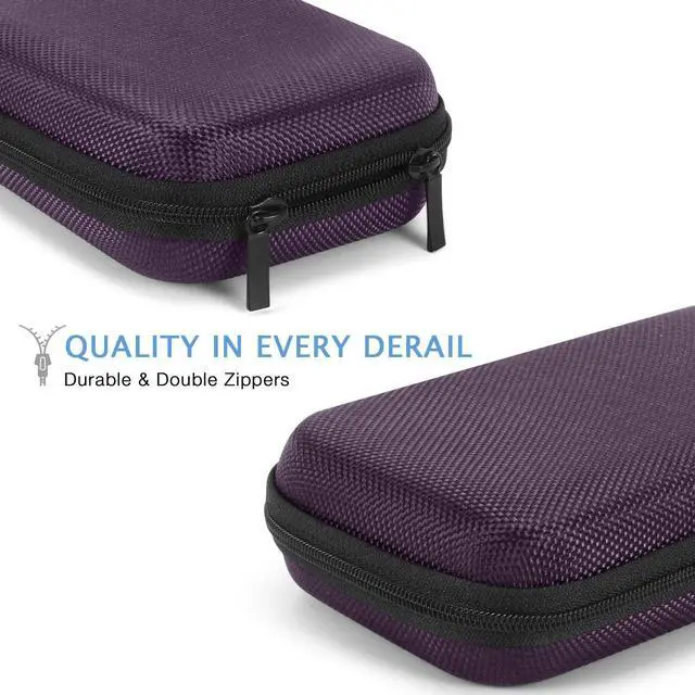 Alt view image 5 of 7 - Hard EVA Carrying Case - GLCON Protective Electronic EVA Storage Case for Power Bank, Charger, Earbuds, Cell Phone, Battery - Portable Small Travel Bag with Mesh Inner Pocket + Zipper Enclosure