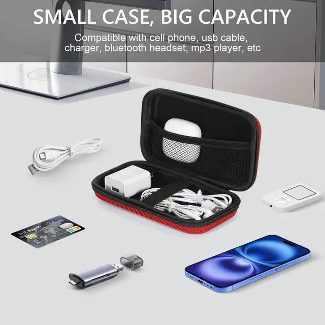 Alt view image 2 of 7 - Hard Protective Travel Case, GLCON Electronic Organizer for Anker/Jackery/RAVPower Power Bank, Shockproof EVA Carrying Case for Cell Phones, Travel Gadgets for Cables, Car/GPS Accessories