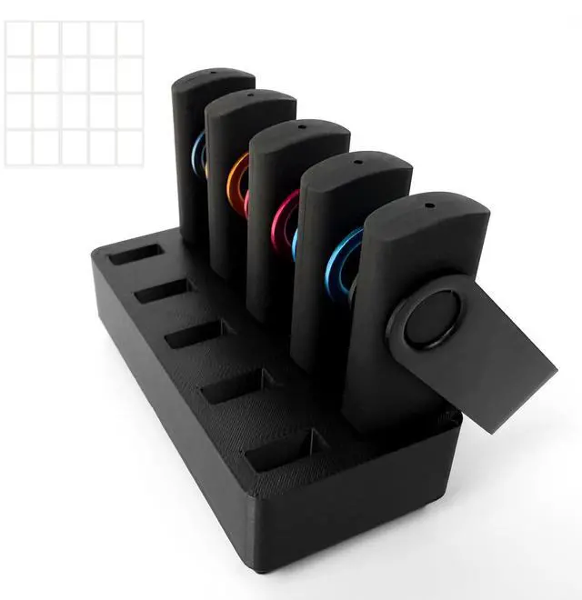 Main image of 10-Slot USB Flash Drive Holder Stand, Desktop Organizer Rack for Memory Sticks, Jump Drives & Electronic Accessories, Office Desk Storage, Black