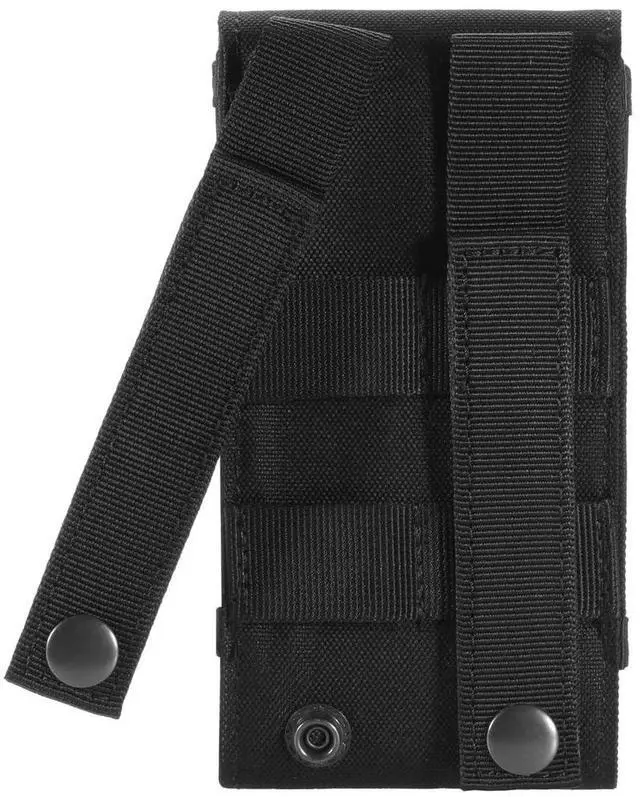 Alt view image 2 of 7 - Black Army Camo Molle Bag for Mobile Phone, Belt Pouch Holster Cover Case for iPhone 17 Pro Max/iPhone 16 Pro Max/iPhone 15 Pro Max/iPhone 14 13 12 Pro Max/iPhone 16 15 14 Plus