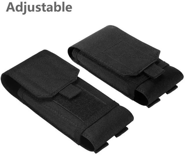 Alt view image 4 of 7 - Black Army Camo Molle Bag for Mobile Phone, Belt Pouch Holster Cover Case for iPhone 17 Pro Max/iPhone 16 Pro Max/iPhone 15 Pro Max/iPhone 14 13 12 Pro Max/iPhone 16 15 14 Plus