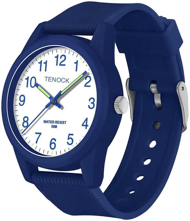 Main image of Kids Analog Watches for Girls Boys Watches with Soft Band Learning Time 50M Waterproof Children Watch Easy to Read for Ages 4-12 Kids Gift (Blue)