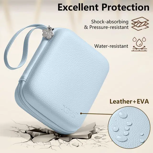 Alt view image 4 of 6 - Charger Case for Macbook, Portable Tech Electronic Organizer Bag, Small Travel Storage Pouch for Laptop Accessories, MacBook Power Adapter, Charging Cords, USB Drives, Power Bank (Blue, L)