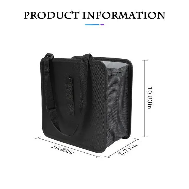 Alt view image 2 of 7 - Trash Can, Hanging Waterproof Leakproof Storage Bag with Large Capacity, Car Interior Accessories (Large)