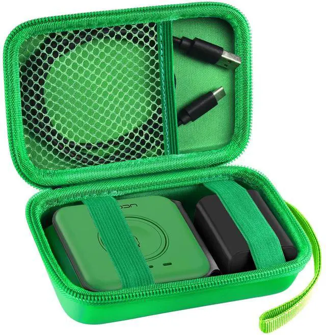 Main image of Travel Case for UCOMX for Nano/for Rtops/for Hicober/for Iseyyox 3 in 1 Wireless Charger, Foldable Magnetic Charging Station Storage Holder Bag for Fast Charge Pad Cable Adapter Green-Box Only