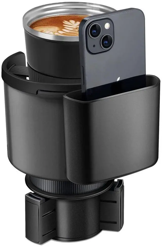 Main image of Car Cup Holder Expander, Cup Holder Extender Adapter for Car with Adjustable Base, Fits YETI 24/36/46oz, HydroFlask 32/40oz, Large Water Bottles in 2.7"-4.2" (16-46 OZ)