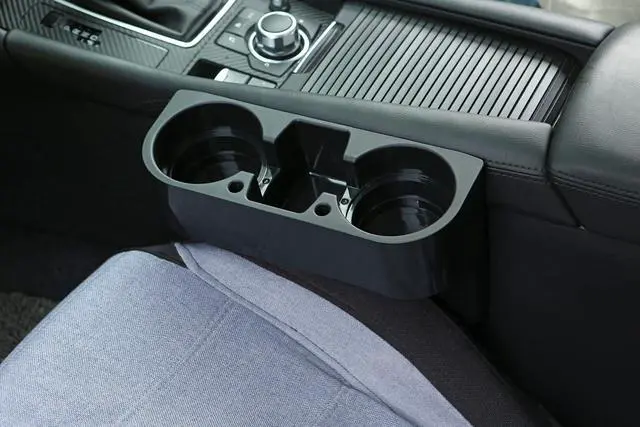 Alt view image 6 of 6 - Cup Holder Portable Multifunction Vehicle Seat Cup Cell Phone Drinks Holder Box Car Interior Organizer (Black)