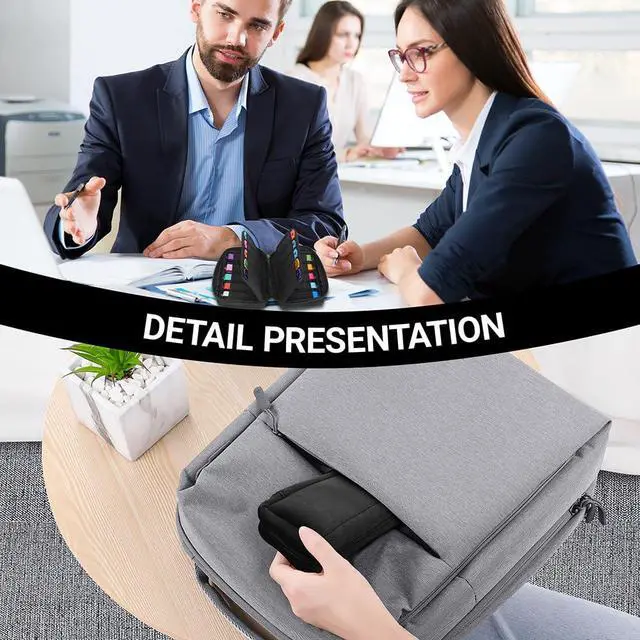 Alt view image 7 of 7 - USB Flash Drive Case Organizer Premium Soft Neoprene Storage Holder with 20 Slots and 20 Label Tags for Thumb Drives, Memory Sticks, Jump Drives & Electronic Accessories (Black)