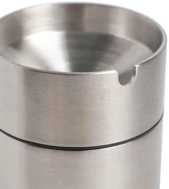 Alt view image 6 of 7 - Car Ashtray with lid smell proof Stainless Steel Portable Smokeless Detachable Windproof Self Extinguishing Butt Bucket Ash Tray for Most Car Cup Holder for Outdoor Travel Home Office (Silver)