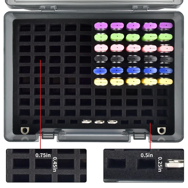 Alt view image 2 of 7 - Flash Drive Case USB Memory Stick SD Card Storage Organizer- Holds 104pcs Thumb Drive Electronic Accessories Holder for Sandisk/for Samsung/for Inland/for PNY/for Netac (Gray)