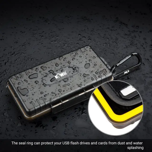 Alt view image 5 of 7 - Durable USB Flash Drive Case, Thumb Drive Organizer for 12 USB A/USB C Jump Drive, 24 Memory Card SD SDHC SDXC CFexpress Type A Card Case Holder, Water-Resistant and Shockproof