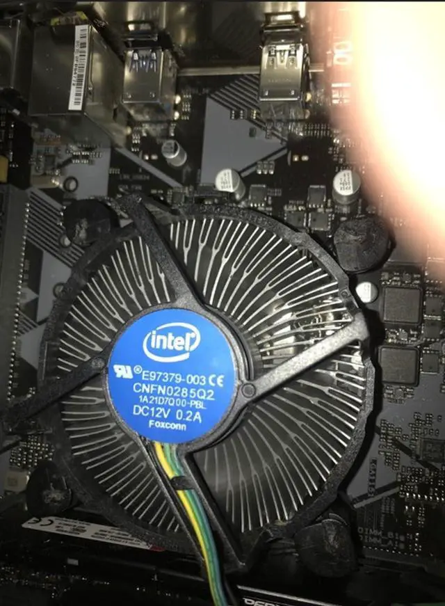Alt view image 4 of 6 - E97379-003 Core i3/i5/i7 Socket 1150/1155/1156 4-Pin Connector CPU Cooler with Aluminum Heatsink and 3.5-Inch Fan for Desktop PC Computer