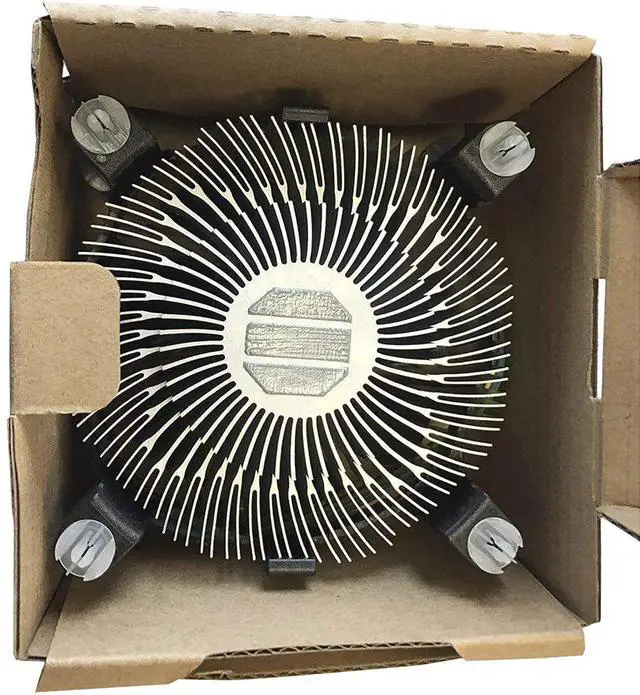 Alt view image 5 of 6 - E97379-003 Core i3/i5/i7 Socket 1150/1155/1156 4-Pin Connector CPU Cooler with Aluminum Heatsink and 3.5-Inch Fan for Desktop PC Computer