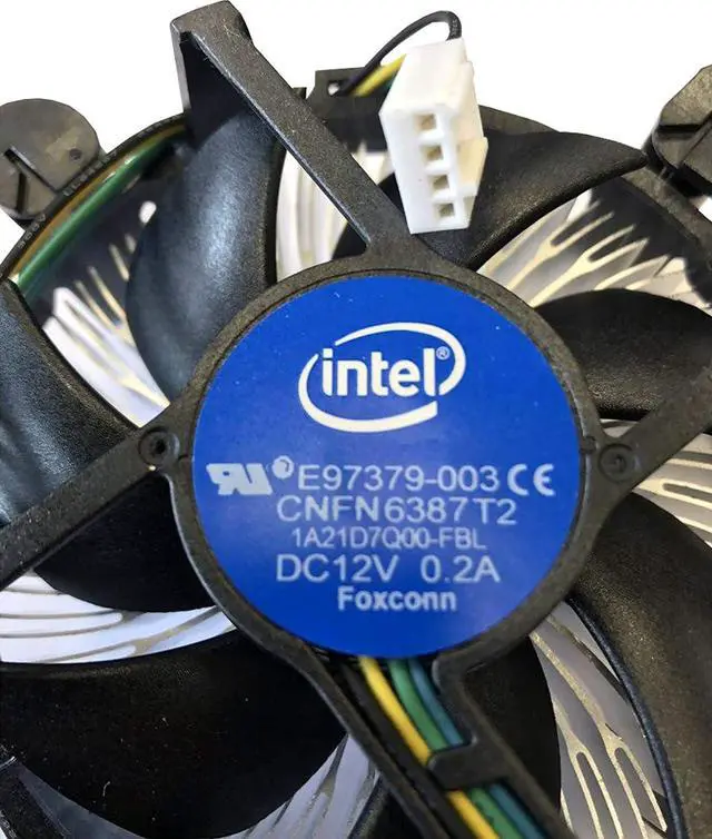 Alt view image 3 of 6 - E97379-003 Core i3/i5/i7 Socket 1150/1155/1156 4-Pin Connector CPU Cooler with Aluminum Heatsink and 3.5-Inch Fan for Desktop PC Computer